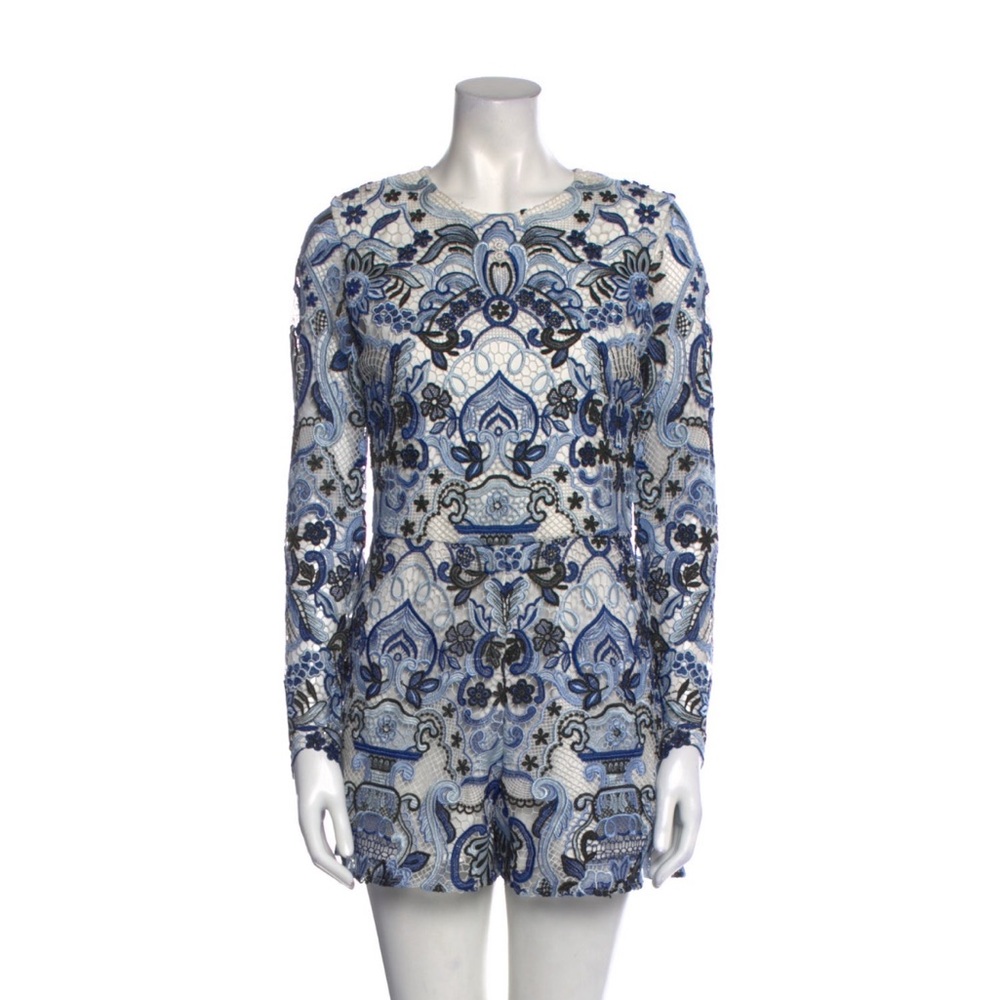 Alexis gorgeous classy print scoop neck romper